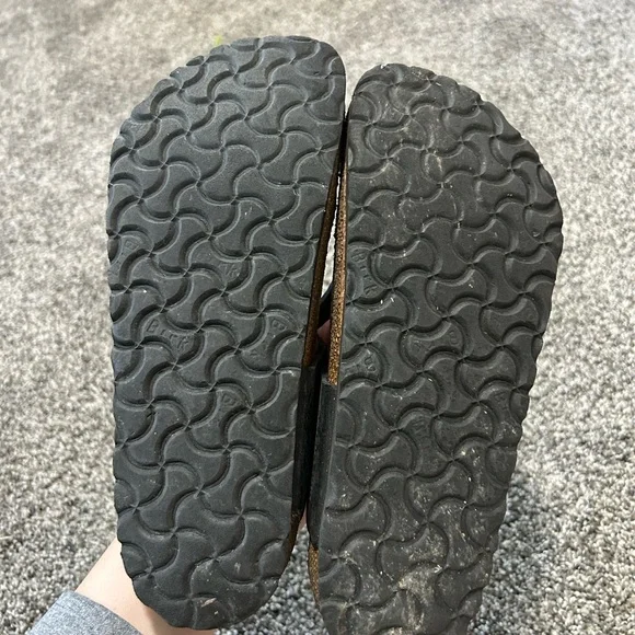 Black Leather Birkenstock Gizeh Size 38 - Picture 4 of 6